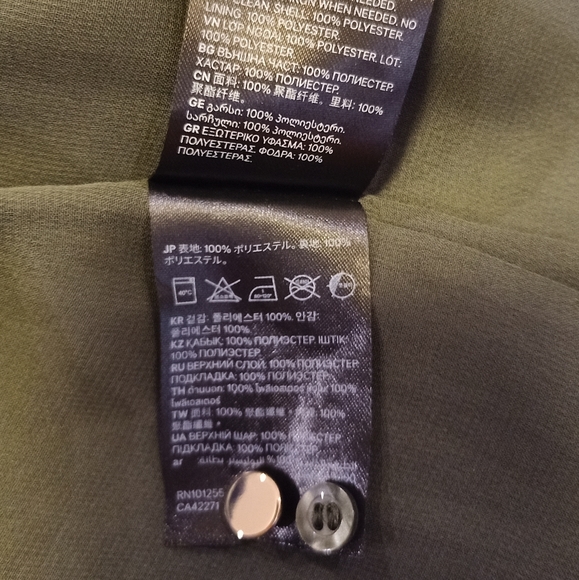 H&M Women's Green Midi Shirt Dress - Picture 16 of 16